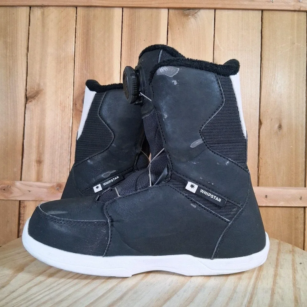 Salomon Whipstar BOA Snowboard Boots Kids‎ US 3.5 Black Youth Boys